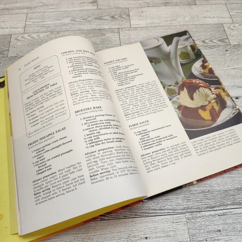 Make Ahead Cook Book Better‎ Homes Gardens 1971 Vintage Hardcover BHG Cookbook